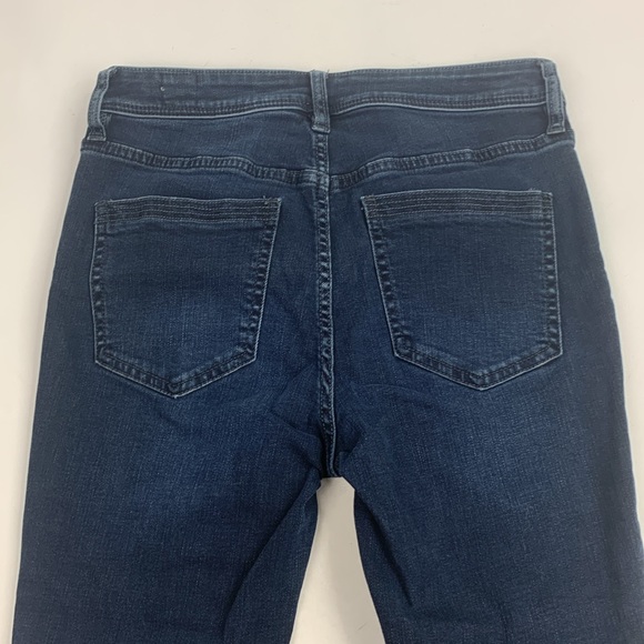 Free People We The Free Dark wash Skinny denim jeans SZ 28 Raw hem Stretch NWOT - Picture 5 of 16